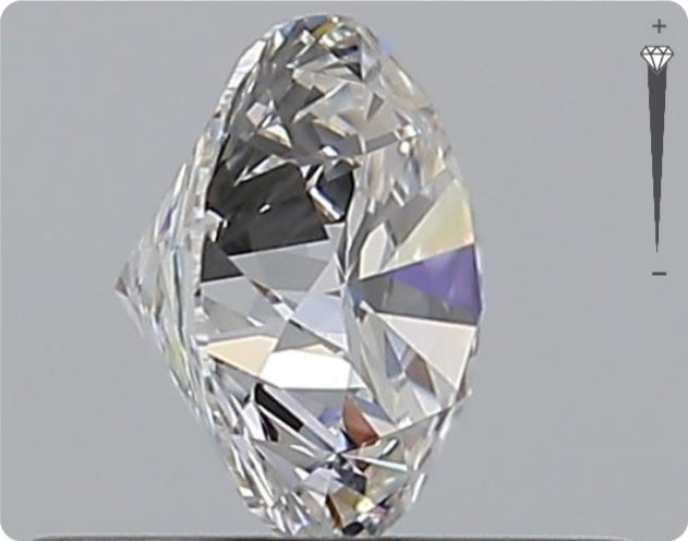 Diamant naturel GIA de 0,53 ct | Couleur F | Pureté VVS1 | Taille ronde | EX EX EX #D10384
