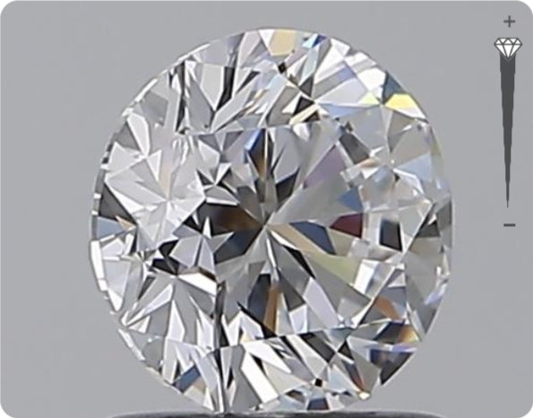 Diamant naturel 0,96 ct GIA | Couleur D | Pureté IF | Taille ronde | TB EX TB #D10385