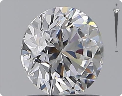 Diamant naturel 0,96 ct GIA | Couleur D | Pureté IF | Taille ronde | TB EX TB #D10385