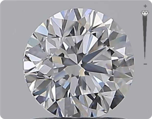 Diamant naturel 0,96 ct GIA | Couleur D | Pureté IF | Taille ronde | TB EX TB #D10385