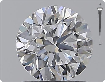 Diamant naturel 0,96 ct GIA | Couleur D | Pureté IF | Taille ronde | TB EX TB #D10385