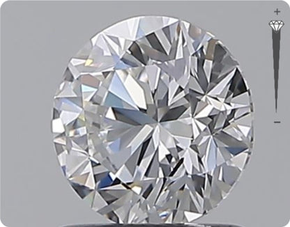 Diamant naturel 0,96 ct GIA | Couleur D | Pureté IF | Taille ronde | TB EX TB #D10385