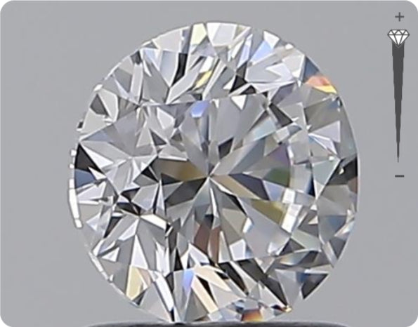 Diamant naturel 0,96 ct GIA | Couleur D | Pureté IF | Taille ronde | TB EX TB #D10385