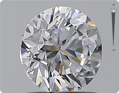 Diamant naturel 0,96 ct GIA | Couleur D | Pureté IF | Taille ronde | TB EX TB #D10385