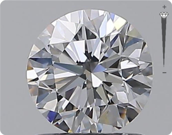 Diamant naturel 0,96 ct GIA | Couleur D | Pureté IF | Taille ronde | TB EX TB #D10385