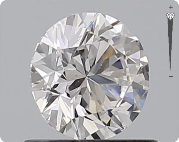 Diamant naturel GIA 0,70 ct | Couleur D | Pureté SI1 | Taille brillant | EX EX EX #D10386