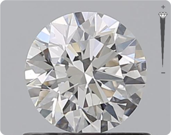 Diamant naturel GIA 0,70 ct | Couleur D | Pureté SI1 | Taille brillant | EX EX EX #D10386