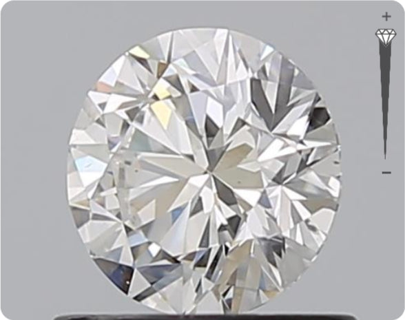 Diamant naturel GIA 0,70 ct | Couleur D | Pureté SI1 | Taille brillant | EX EX EX #D10386