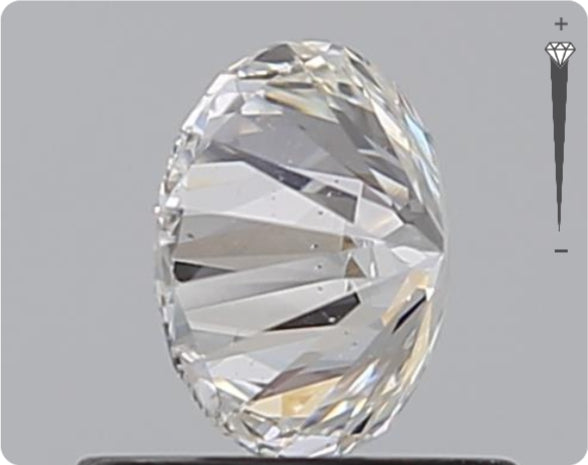 Diamant naturel GIA 0,70 ct | Couleur D | Pureté SI1 | Taille brillant | EX EX EX #D10386