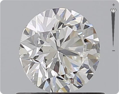 Diamant naturel GIA 0,70 ct | Couleur D | Pureté SI1 | Taille brillant | EX EX EX #D10386