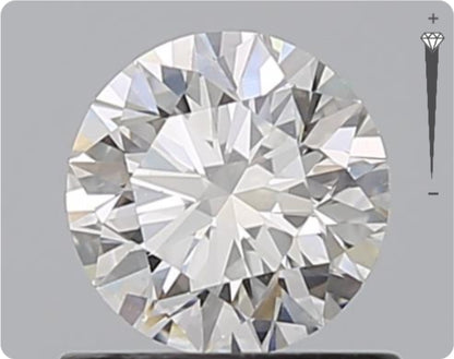 Diamant naturel GIA 0,70 ct | Couleur D | Pureté SI1 | Taille brillant | EX EX EX #D10386