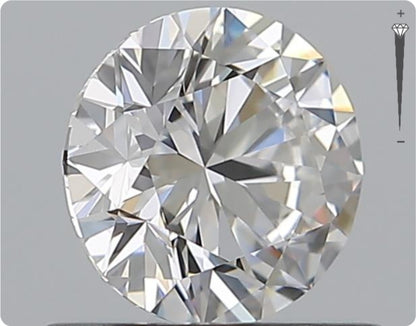 Natural 0.66ct GIA Diamond | Color D | Clarity VVS1 | Round Cut | EX EX EX #D10387