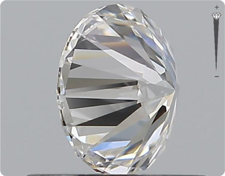 Natural 0.66ct GIA Diamond | Color D | Clarity VVS1 | Round Cut | EX EX EX #D10387