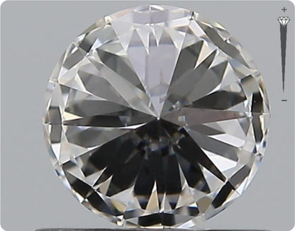 Natural 0.66ct GIA Diamond | Color D | Clarity VVS1 | Round Cut | EX EX EX #D10387