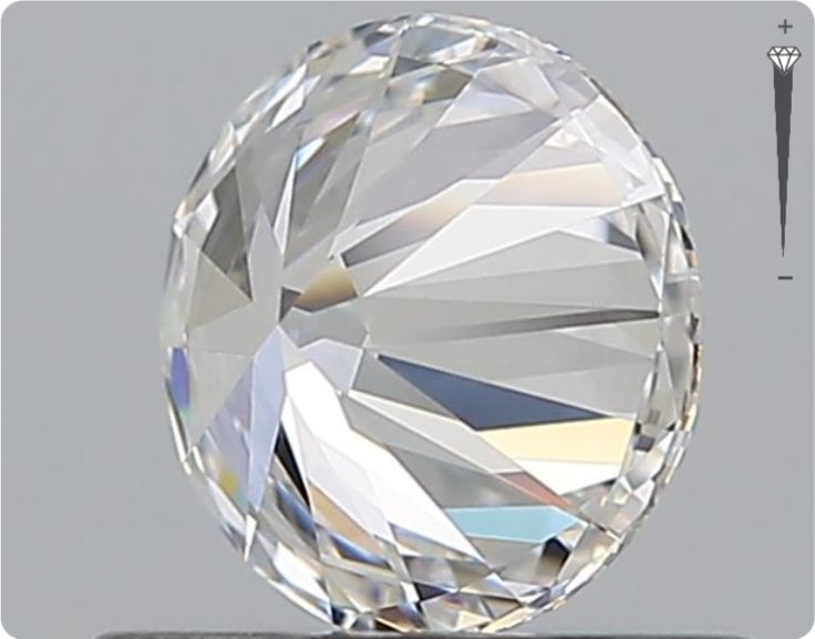 Natural 0.66ct GIA Diamond | Color D | Clarity VVS1 | Round Cut | EX EX EX #D10387
