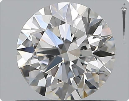 Natural 0.66ct GIA Diamond | Color D | Clarity VVS1 | Round Cut | EX EX EX #D10387