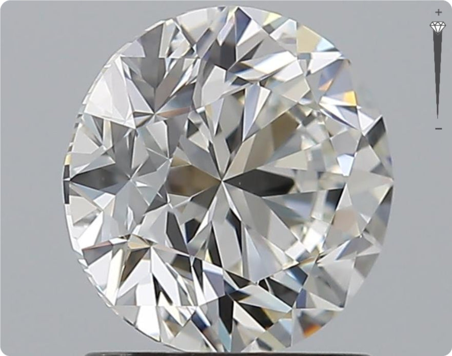 Natural 1.51ct GIA Diamond | Color H | Clarity VVS2 | Round Cut | VG EX EX #D10393
