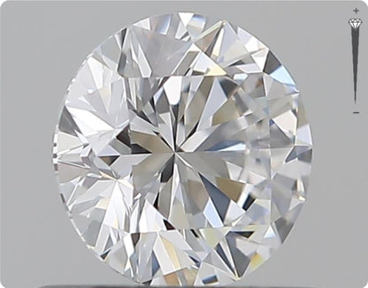 Diamant naturel GIA 0.51ct | Couleur D | Pureté IF | Taille ronde | EX EX EX #D10395
