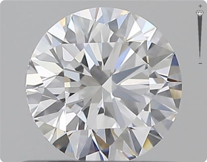 Diamant naturel GIA 0.51ct | Couleur D | Pureté IF | Taille ronde | EX EX EX #D10395