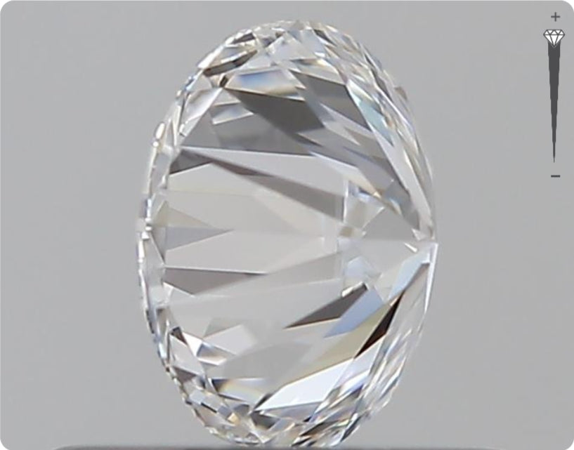 Diamant naturel GIA 0.51ct | Couleur D | Pureté IF | Taille ronde | EX EX EX #D10395