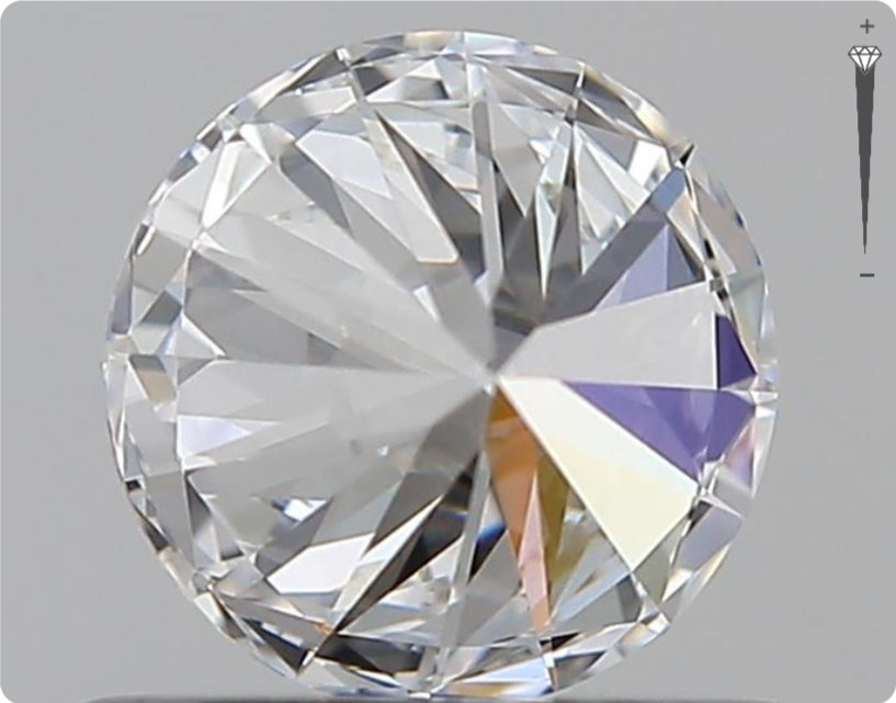 Diamant naturel GIA 0.51ct | Couleur D | Pureté IF | Taille ronde | EX EX EX #D10395