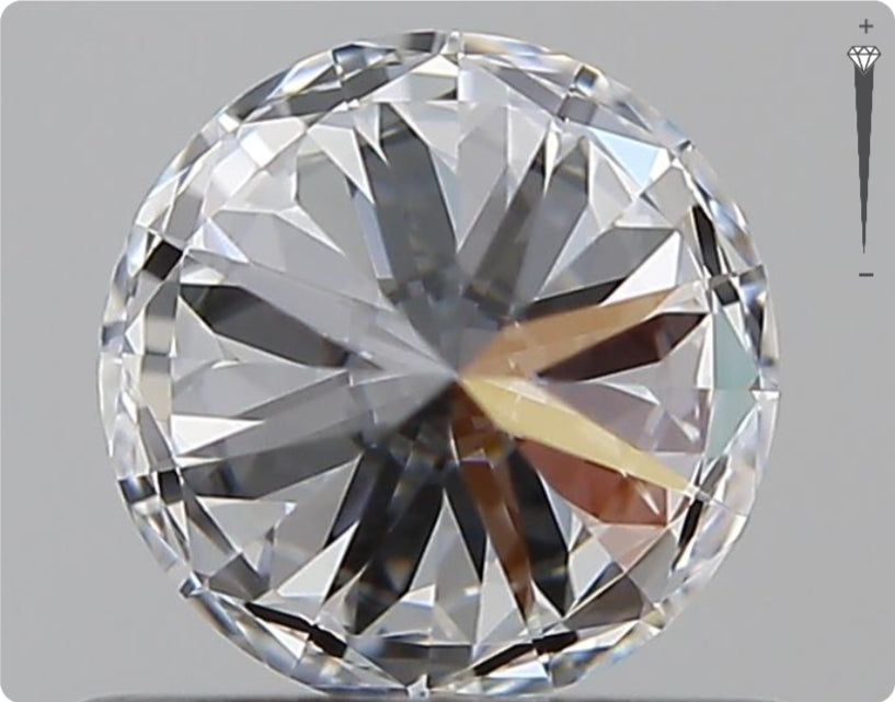 Diamant naturel GIA 0.51ct | Couleur D | Pureté IF | Taille ronde | EX EX EX #D10395