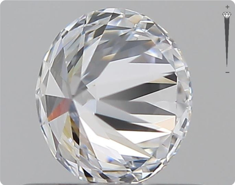 Diamant naturel GIA 0.51ct | Couleur D | Pureté IF | Taille ronde | EX EX EX #D10395