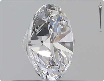 Diamant naturel GIA 0.51ct | Couleur D | Pureté IF | Taille ronde | EX EX EX #D10395