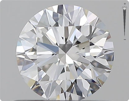 Diamant naturel GIA 0.51ct | Couleur D | Pureté IF | Taille ronde | EX EX EX #D10395