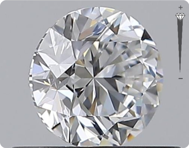 Diamant naturel 0.50ct GIA | Couleur D | Pureté IF | Taille ronde | TB EX EX #D10397