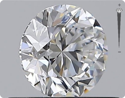 Diamant naturel 0.50ct GIA | Couleur D | Pureté IF | Taille ronde | TB EX EX #D10397