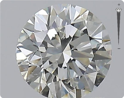 Natural 0.96ct GIA Diamond | Color G | Clarity SI2 | Round Cut | EX EX EX #D10402