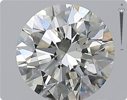 Natural 0.96ct GIA Diamond | Color G | Clarity SI2 | Round Cut | EX EX EX #D10402