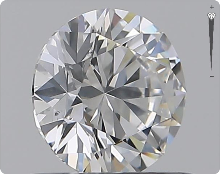 Natural 0.61ct GIA Diamond | Color D | Clarity SI2 | Round Cut | EX EX EX #D10403