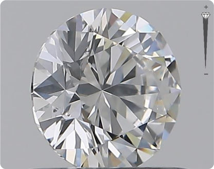 Natural 0.61ct GIA Diamond | Color D | Clarity SI2 | Round Cut | EX EX EX #D10403