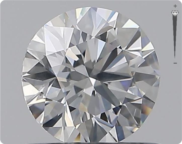 Natural 0.61ct GIA Diamond | Color D | Clarity SI2 | Round Cut | EX EX EX #D10403