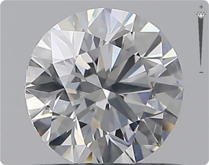 Natural 0.61ct GIA Diamond | Color D | Clarity SI2 | Round Cut | EX EX EX #D10403