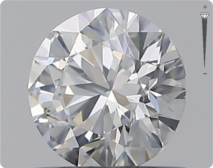 Natural 0.61ct GIA Diamond | Color D | Clarity SI2 | Round Cut | EX EX EX #D10403