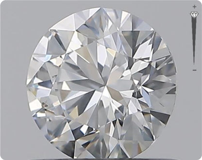 Natural 0.61ct GIA Diamond | Color D | Clarity SI2 | Round Cut | EX EX EX #D10403