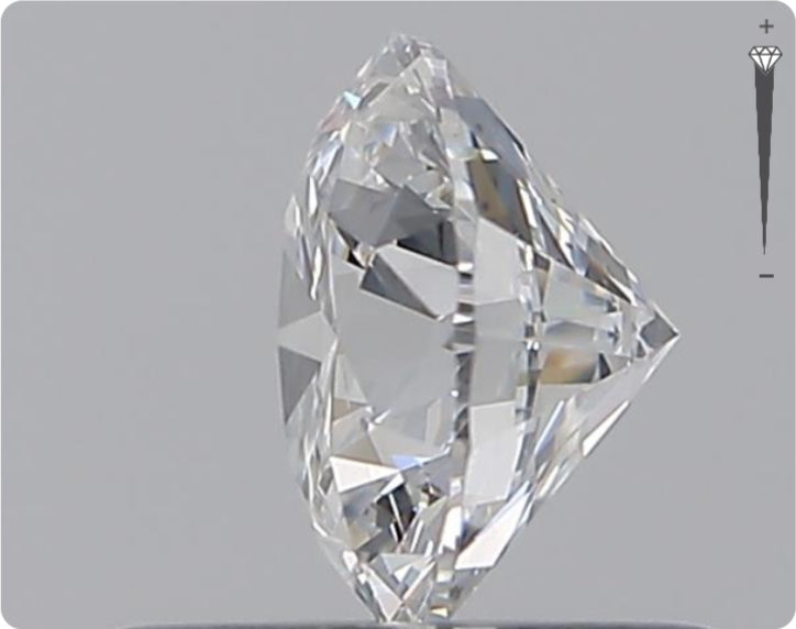 Natural 0.61ct GIA Diamond | Color D | Clarity SI2 | Round Cut | EX EX EX #D10403