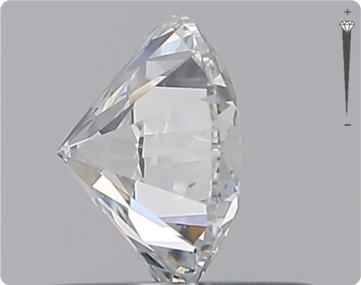 Natural 0.61ct GIA Diamond | Color D | Clarity SI2 | Round Cut | EX EX EX #D10403