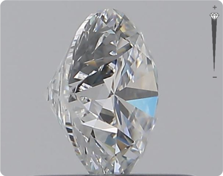 Natural 0.61ct GIA Diamond | Color D | Clarity SI2 | Round Cut | EX EX EX #D10403