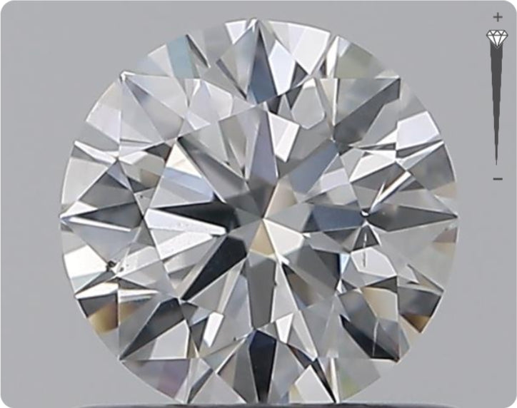 Natural 0.61ct GIA Diamond | Color D | Clarity SI2 | Round Cut | EX EX EX #D10403