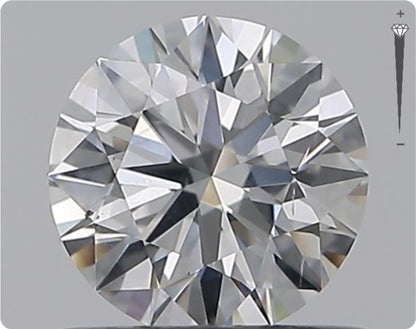Natural 0.61ct GIA Diamond | Color D | Clarity SI2 | Round Cut | EX EX EX #D10403