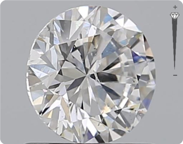 Natural 0.90ct GIA Diamond | Color D | Clarity SI2 | Round Cut | EX EX EX #D10406