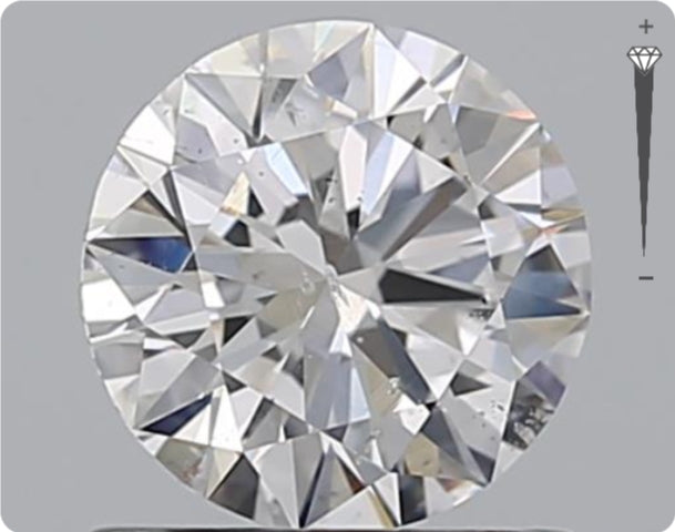 Natural 0.90ct GIA Diamond | Color D | Clarity SI2 | Round Cut | EX EX EX #D10406