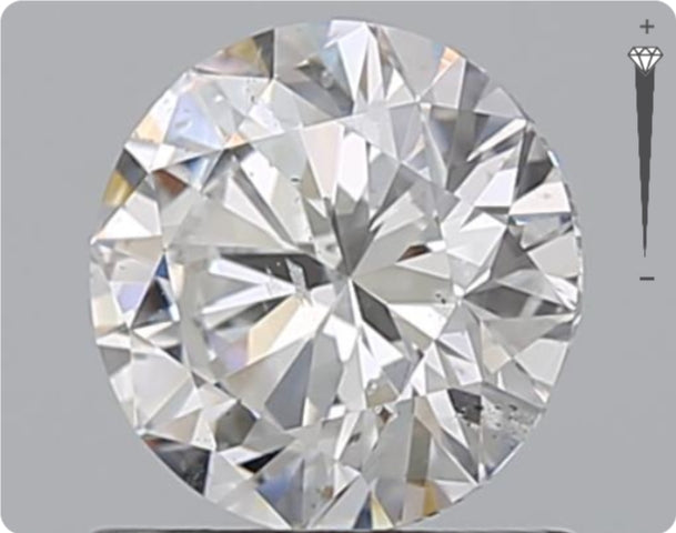 Natural 0.90ct GIA Diamond | Color D | Clarity SI2 | Round Cut | EX EX EX #D10406