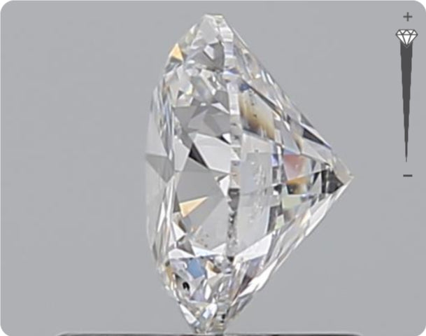 Natural 0.90ct GIA Diamond | Color D | Clarity SI2 | Round Cut | EX EX EX #D10406