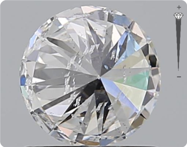 Natural 0.90ct GIA Diamond | Color D | Clarity SI2 | Round Cut | EX EX EX #D10406