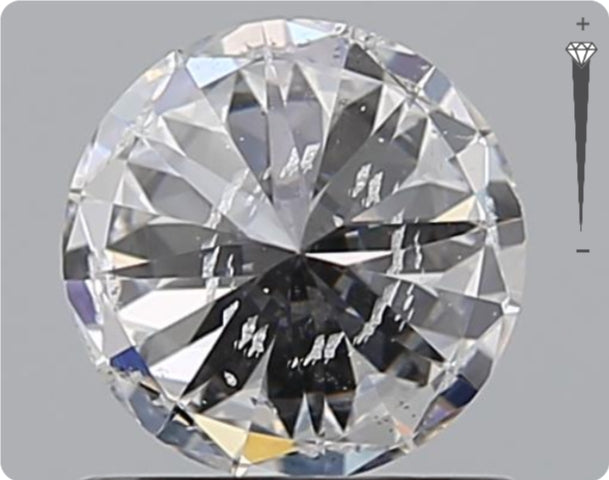 Natural 0.90ct GIA Diamond | Color D | Clarity SI2 | Round Cut | EX EX EX #D10406